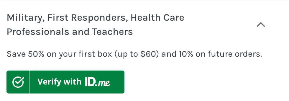 Educators, First Responders, Healthcare and Military Discount